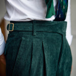Corduroy Straight High Waist Casual Pants Men