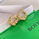 Women's Statement Diamond Twist Wrap Earrings