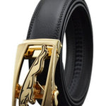 Men Automatic Buckle Leather Belts