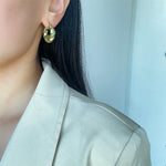 Women's Statement Diamond Twist Wrap Earrings