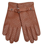 Autumn And Winter Leather Mens Woven Thin Gloves