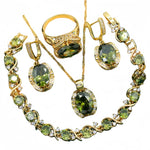 Full Rhinestone Zircon Women's Jewelry Suit