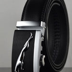 Men Automatic Buckle Leather Belts