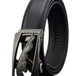 Men Automatic Buckle Leather Belts