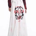 Hollow Out Satin Long Sleeve Shirt Men's Spring