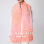 Fluffy Knitted Scarf Warm And Thick Scarf