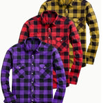 Men's Casual Loose Flannel Plaid Shirt