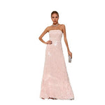 Sequin Tube Top Cinched Waist Slimming Dress