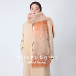 Fluffy Knitted Scarf Warm And Thick Scarf